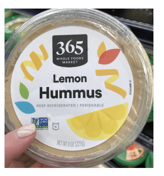 Kidney Friendly hummus snack idea
