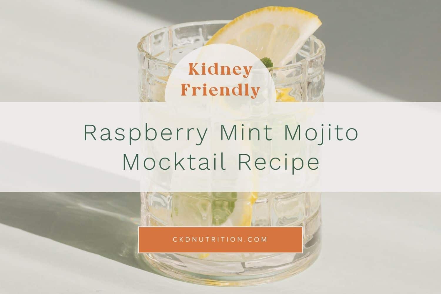 Raspberry Mint Mojito Mocktail recipe